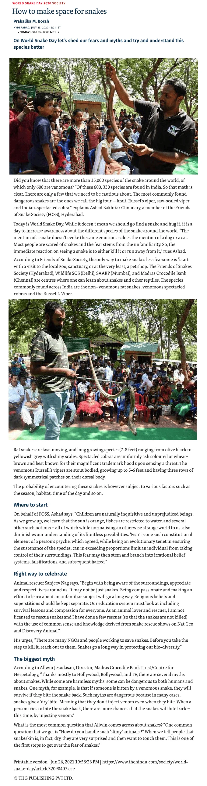 The Hindu news article on 16-07-2020